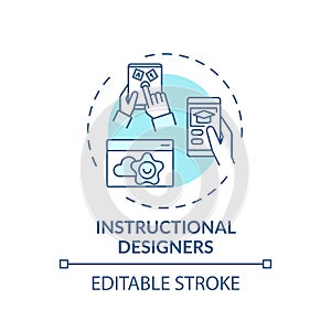 Instructional designers concept icon
