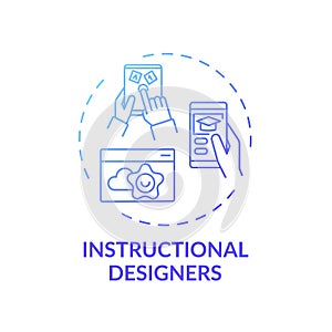 Instructional designers concept icon photo