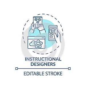 Instructional designers concept icon photo