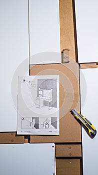 Instructions for assembly of the Ikea Norden model table