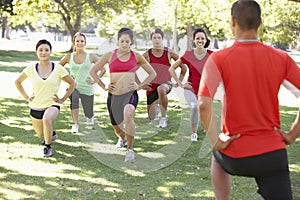 Instructor Running Fitness Boot Camp