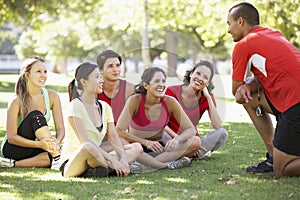 Instructor Running Fitness Boot Camp