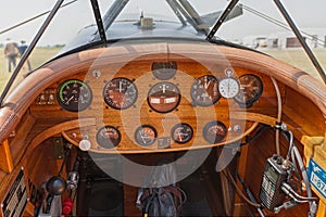 Instrument panel of Boredom Fighter aircraft