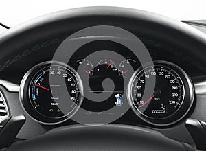 Hybrid car dashboard