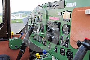 Instrument panel in small sport aircraft
