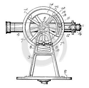 Instrumentation for Survey vintage illustration