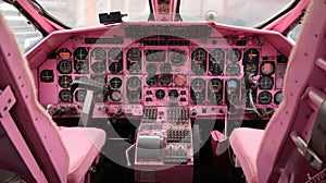 instruments airplane pink