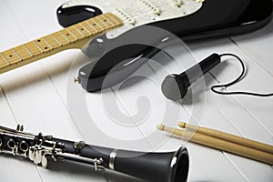 Instruments for a blues band