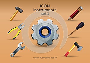 Instruments icon set
