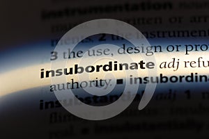 insubordinate