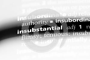 insubstantial