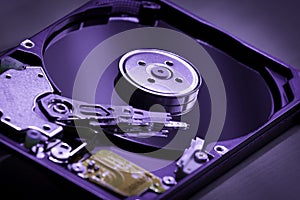 Insude Hard Disk drive photo