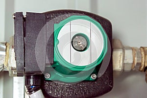 Insulated green circulation pump for glycol circuit of the air handling unit