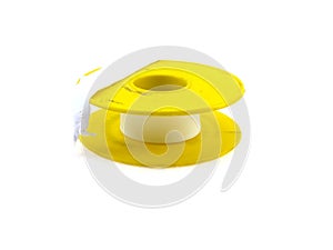 Insulating sanitary tape in the yellow coil
