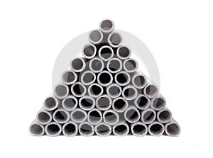 Insulation for pipes isolated on a white