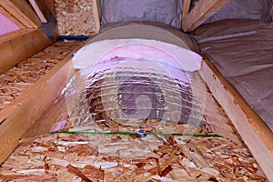 Insulation Stages of Attic photo