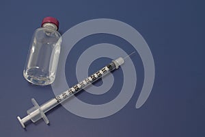 Insulin and syringe