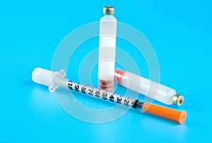 Insulin and syringe