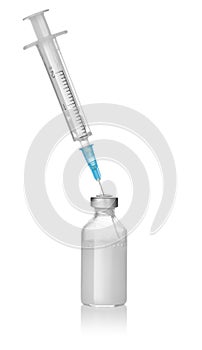 Insulin and syringe