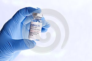 Insulin Vial In Hand