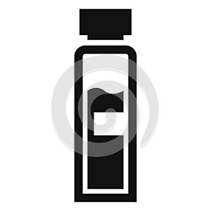 Insuline bottle icon, simple style photo