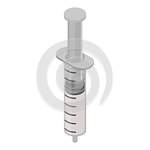 Insuline syringe icon, isometric style photo