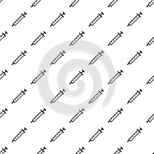 Insuline syringe pattern seamless vector