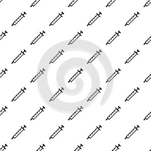 Insuline syringe pattern seamless vector photo