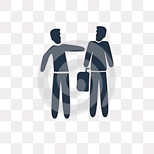 Insurance agent vector icon isolated on transparent background,