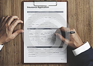 Insurance Application Risk Management Safety Concept