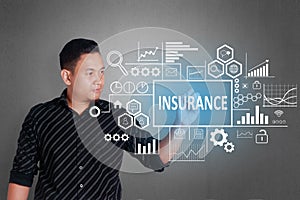 Insurance in Business Concept
