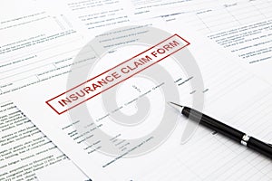 Insurance claim form