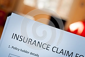 Insurance claim form