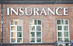Insurance companies. Building in the city