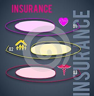 Insurance concept cover backdrop advertising brochure09