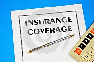 Insurance coverage. Text label in the contract document.