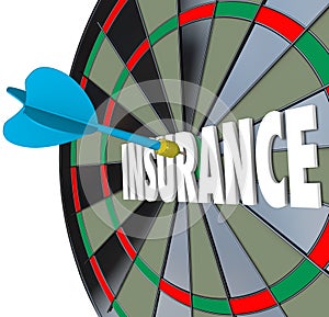 Insurance Dart Board Word Choosing Best Policy Plan Coverage