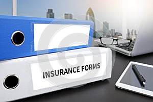 INSURANCE FORMS CONCEPT