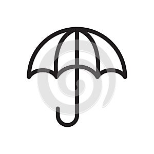 Insurance vector thin line icon