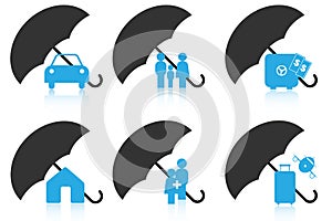 Insurance icons photo