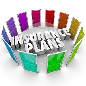 Insurance Plans Many Options Health Care Choices Doors