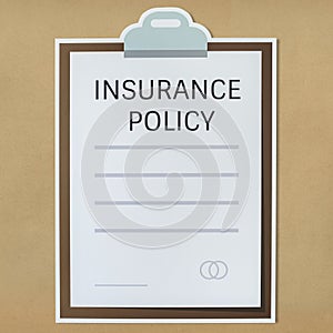 Insurance policy information form icon