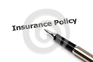 Insurance policy photo