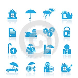 Insurance and risk icons