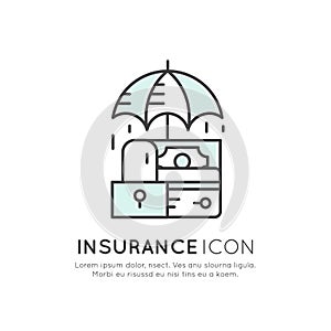 Insurance Service, Safeguard, Secure Concept