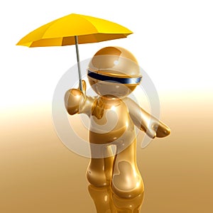 Insurance umbrella metaphor icon symbol