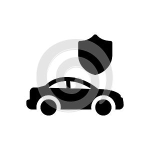 Insurance vector glyph flat icon