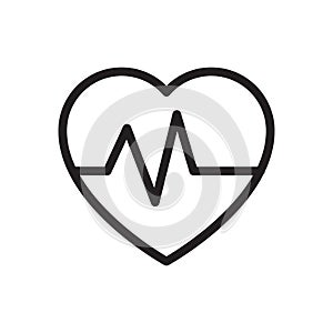 Insurance vector thin line icon