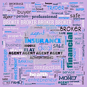 insurance word cloud, health insurance text ,word cloud use for banner, painting, motivation, web-page, website background, t-