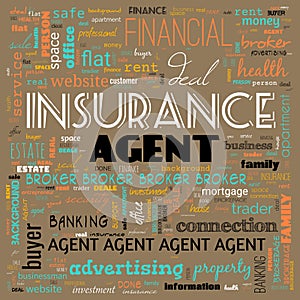 insurance word cloud, health insurance text ,word cloud use for banner, painting, motivation, web-page, website background, t-